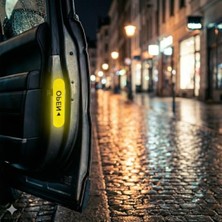 MarkEntegra Reflektif Araç Kapı Uyarı Sticker Seti - 2'li Sarı