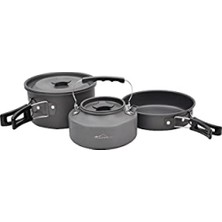 MarkEntegra Renkli Tencere Tava Çaydanlık Seti - 3 Parça