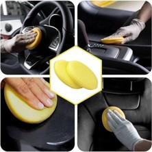 MarkEntegra 4 Adet Pasta Cila Wax Pedi Süngeri, Araç Temizleme Aplikatörü