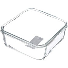 MarkEntegra 1200 ml Kapasiteye Sahip Kare Cam Saklama Kabı