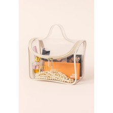 MarkEntegra Şeffaf Makyaj Malzemeleri Organizer Çantası - 25X15X10 cm