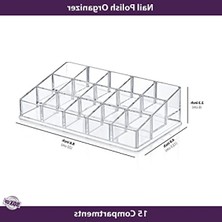 MarkEntegra 15 Gözlü Şeffaf Ojelik Organizatör