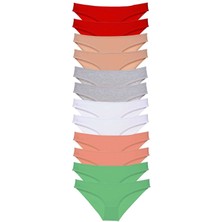 Toyigoo 12 Adet Süper Eko Set Likralı Kadın Slip Külot Set 4 TYG-84037RS