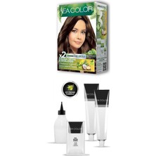 Toyigoo 2x2 Tüp Krem Saç Boyası Seti Çikolata Kahve No:6.7 TYG-84037RS