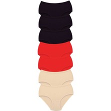 Toyigoo 7 Adet Tutku Kadın Yüksek Bel Bato Kalın Lastik Külot S11 TYG-84037RS