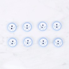 Toyigoo Loren Crafts 8 Li Kelebek Mavi Düğme - 0513 TYGRSYT9573