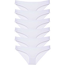 Toyigoo 6 Adet Süper Eko Set Likralı Kadın Slip Külot Beyaz TYG-84037RS