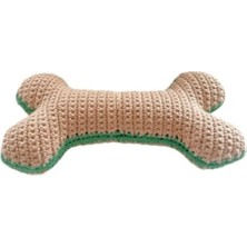 MarkEntegra Pamuklu ve Doğa Dostu Örgü Kemik Köpek Oyuncağı