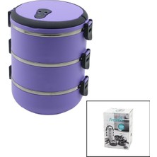 Vice Avm LİLA  3LÜ SEFER TASI SAKLAMA KABI 1.8LT GO-53-vice 01498