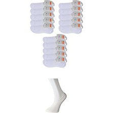 Toyigoo Beyaz Erkek Babet Çorap 15 Çift TYG-84037RS
