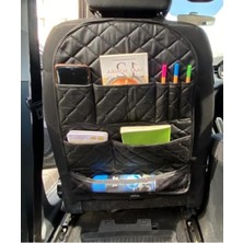 MarkEntegra Araba Koltuk Arkası Eşya Düzenleyici Organizer - Kaliteli Kumaş - Siyah