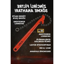 MarkEntegra Zincirli Filtre Sökme Anahtarı, 30 Cm, Ayarlanabilir