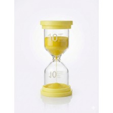 Toyigoo Renkli 10 Dakika Kum Saati - Dekoratif Cam Zamanlayıcı -Mutfak, Ders ve Oyun Süre Ölçer Tygrsyt