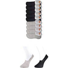 Toyigoo Siyah ve Gri Erkek Babet Çorap 9 Çift TYG-84037RS