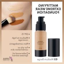 MarkEntegra Mat Bitişli Spf 15 Kapatıcı Fondöten - 03 Medium Beige