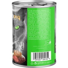 MarkEntegra Seçici Kediler Için Tahılsız Sığır Etli ve Ciğerli Yaş Mama (400G x 12 Adet)