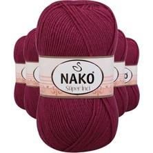 Toyigoo 5 Adet Süper Inci El Örgü Ipi 100 gr Vişne Çürüğü 2187 TYG-84037RS