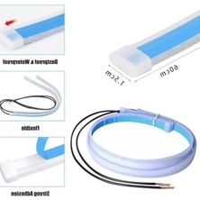 MarkEntegra 60CM Uzunlukta Esnek Araba LED Işık Şeridi, Su Geçirmez, Yüksek Parlaklık