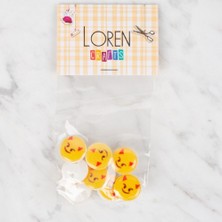 Toyigoo Loren Crafts 8 Li Sarı Düğme - 668 TYGRSYT9573
