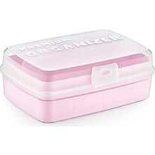 Toyigoo Buffer® 12 Bölmeli Çok Amaçlı Takı Toka Kutusu Dikiş Kutusu Kapaklı Organizer Kutusu Bölmel