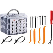 Toyigoo Buffer® 630 Adet Trim Klips Seti – Oto Panel, Kapı Döşeme, Tampon ve Pervaz Için Evrensel Ra