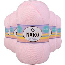 Toyigoo 5 Adet Elite Baby El Örgü Ipi Tüylenmeyen Bebek Yünü Soft Pembe 2892 TYG-84037RS