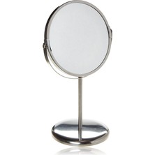 Hype Store Trensum Ayaklı Kozmetik Aynası, Çift Taraflı, Büyütmeli, Paslanmaz Çelik Çerçeve