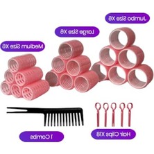 MarkEntegra 37 Parça Saç Bigudisi Seti - Isısız Bukleler Için