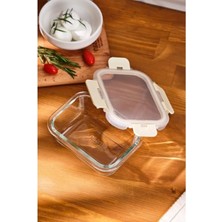 MarkEntegra 370 ml Kapasiteye Sahip Borosilikat Saklama Kabı