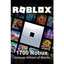 Roblox Robux Gift Card - 1700 Robux
