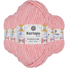 Toyigoo 5 Adet Yumurcak Kadife El Örgü Ipi Pudra K777 TYG-84037RS