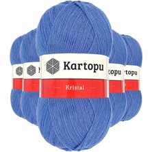 Toyigoo 5 Adet Kristal Çift Katlı El Örgü Lif Ipi Koyu Mavi K535 TYG-84037RS