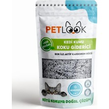 Petlook Kedi Kumu Koku Giderici Aktif Karbon Katkılı Kokusuz 300 gr (Kokusuz)