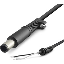 Evimdeyokyok Laptop Adaptör Dc Jack Kablosu 200W 7.4 x 5.0 mm Uyumlu 1.2 M - Siyah HDX5576