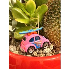 MYK Hediye ve Sanat Atölyesi Mini Tosbağa Vosvos Metal Model Araba  Tatil & Karavan Temalı