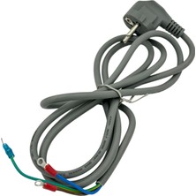 Süppürge Arçelik Ile Uyumlu , Beko Split Klima Güç Kablosu - 3 Damarlı Gri Fişli Elektrik Kablosu 9197600015