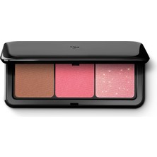 Multi Finish Trio Blush & Bronzer Palette 03 | Yüz Paleti, 1 Bronzlaştırıcı ve 2 Allık, Mat ve Metal