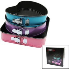 Vice Avm 3 PARÇA  SET METAL KEK KALIP KELEPÇELİ KALP - KARE - YUVARLAK GO-53-vice 01753