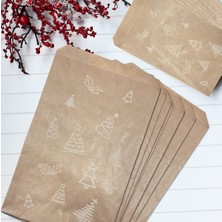 Çam Desenli Kese Kağıdı, Kraft 11X20-100 Adet