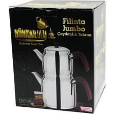 Vice Avm FİLİNTA JUMBO BOY ÇELİK ÇAYDANLIK SETİ ÇİFT KAPAKLI RENKLİ BAKALİT KULP ÜST DEMLİK: 2LT - ALT SULUK: 4LT KENDİNDEN SÜZGEÇLİ GO-53-vice 01779