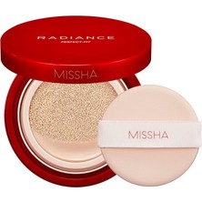 Mat Bitişli ve Kalıcı Cushion Fondöten Radiance Perfect Fit Cushion Foundation NO23 Sand SPF50