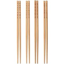 Trebent Yıkanabilir Bambu Chopstıck Japon Çin Yemek Çubuğu