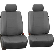 Hype Store Fh Group Araba Koltuğu Kılıfları, Gri Ön Set, Suni Deri, Çıkarılabilir Baş Desteği, Evrensel Uyumlu,