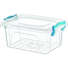 MarkEntegra Klipsli Kapaklı Şeffaf Plastik Saklama Kabı - 5 Litre