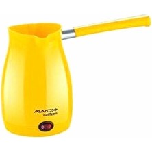 My Best Store Awox Caffeen  Sarı  Elektrikli Cezve  Türk Kahvesi  Makinesi  Plastik   Çift Ağız   0.4lt
