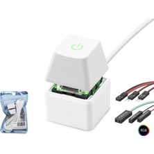 Evimdeyokyok Masaüstü Bilgisayar Rgb Power Tuşu On/off Switch Beyaz ND2810
