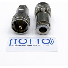 Motto Rg6 Uyumlu Erkek Konnektör (Sıkmalı / Vidalı Tip)