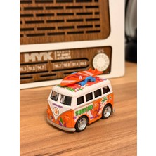 Mini Vosvos Karavan Metal Model Araba Tatil Temalı Myk Hediye ve Sanat Atölyesi