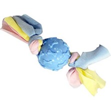 MarkEntegra Mavi Kauçuk Diş Kaşıma Oyuncağı, Kemik Desenli