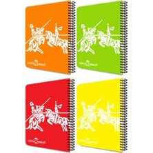 MarkEntegra Neon Desenli Spiralli Defter, A4, 80 Yaprak